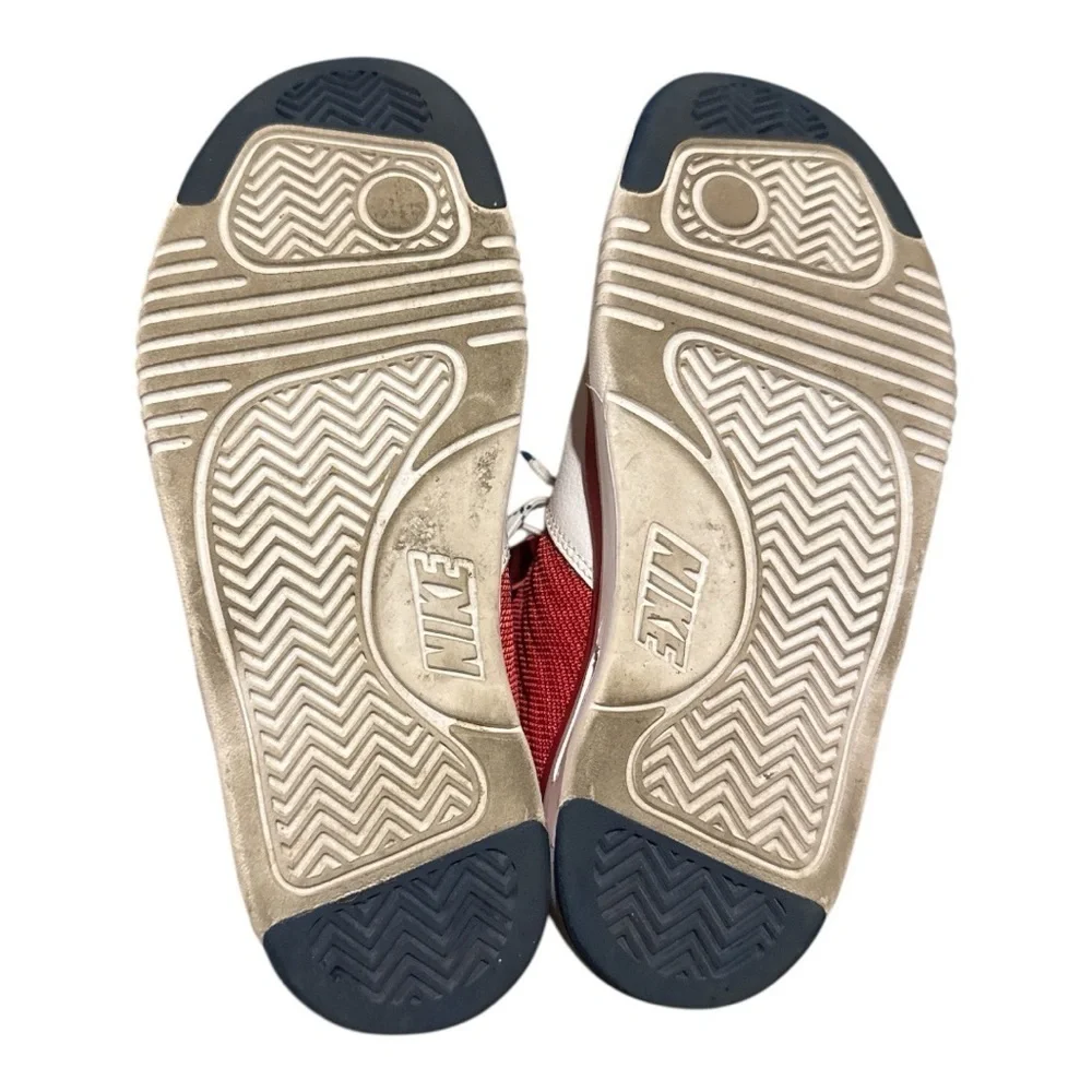 NIKE Kids Red and White Sneakers